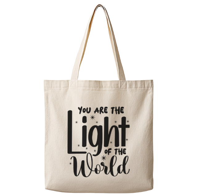 You are the Light of the World – Canvas Tote Bag