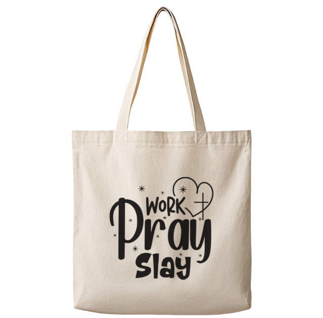 Work Pray Slay – Canvas Tote Bag