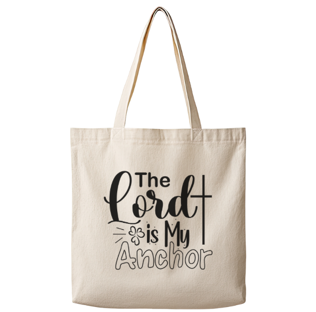 The Lord is My Anchor – Canvas Tote Bag
