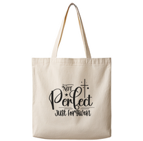 Not Perfect Just Forgiven– Canvas Tote Bag