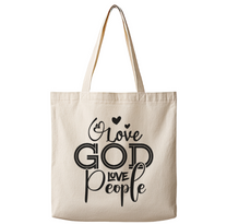 Love God, Love People – Canvas Tote Bag