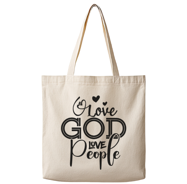 Love God, Love People – Canvas Tote Bag