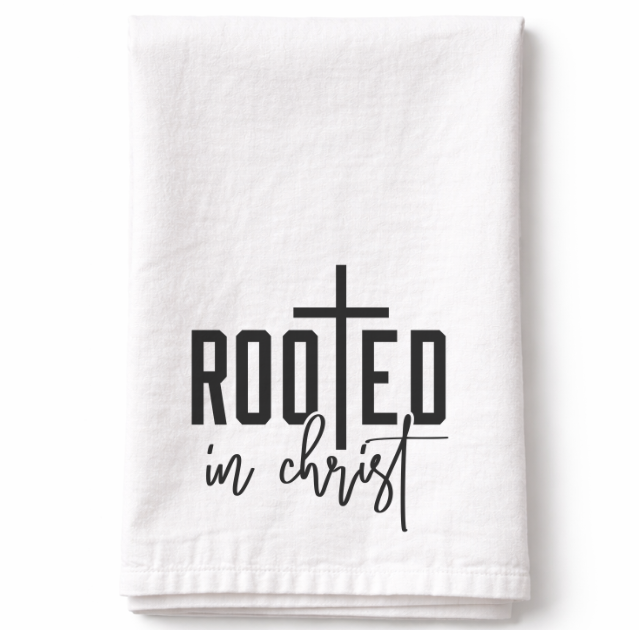 Rooted in Christ – Tea Towel