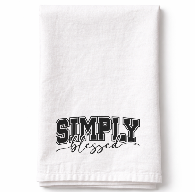Simply Blessed– Tea Towel