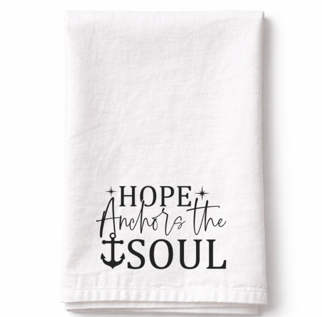 Hope Anchors The Soul- Tea Towel (Copy)