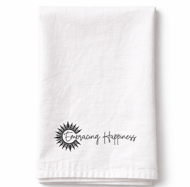 Embracing Happiness- Tea Towel