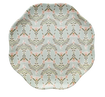Bamboo Melamine Scalloped Plate, 4 styles