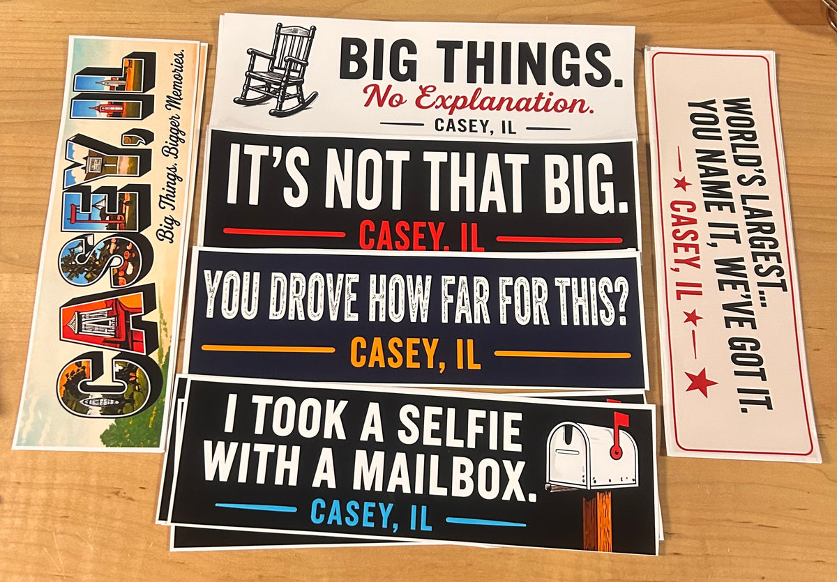 10 x 3 Big Things Bumper Stickers