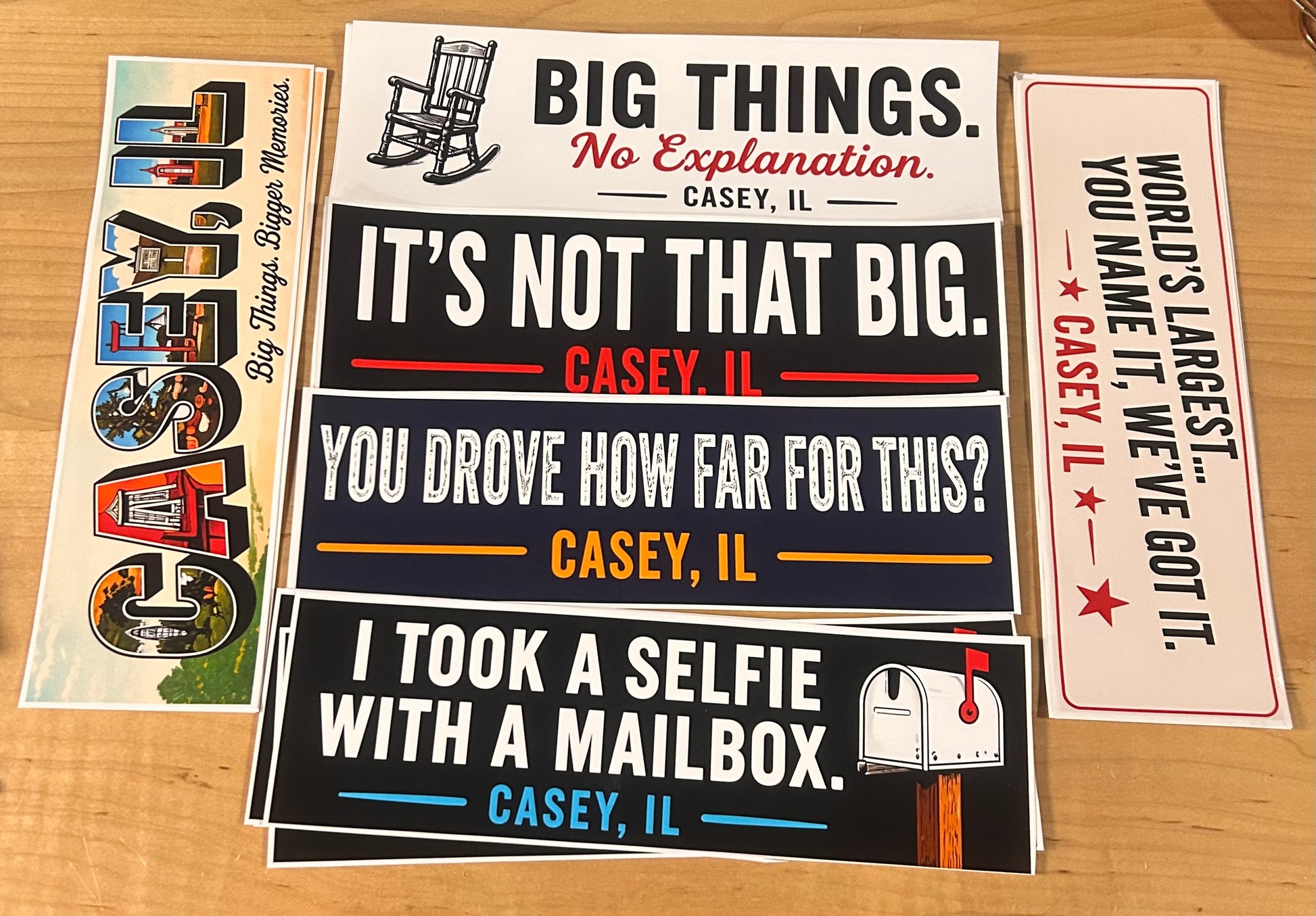 10 x 3 Big Things Bumper Stickers
