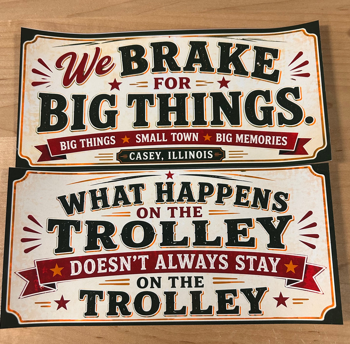 8 x 4 Trolley Stickers