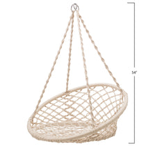 Load image into Gallery viewer, Hand-Woven Macrame Hanging Chair