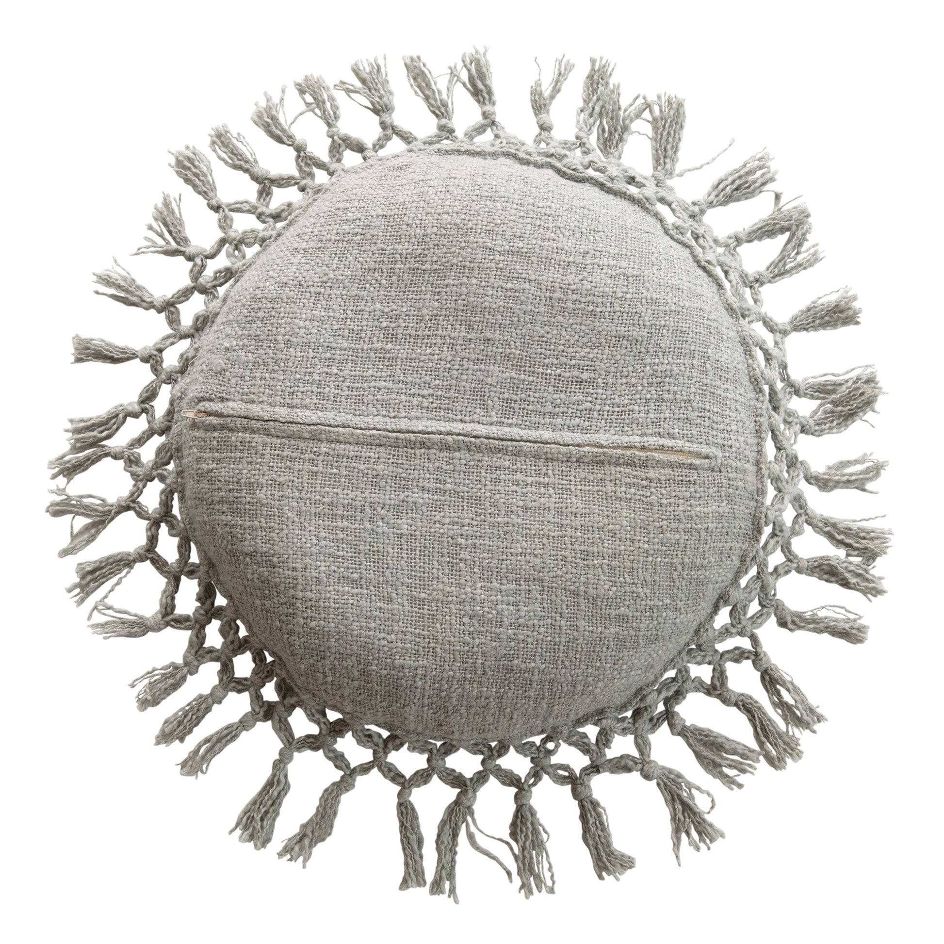 Slub Pillow with Tassels