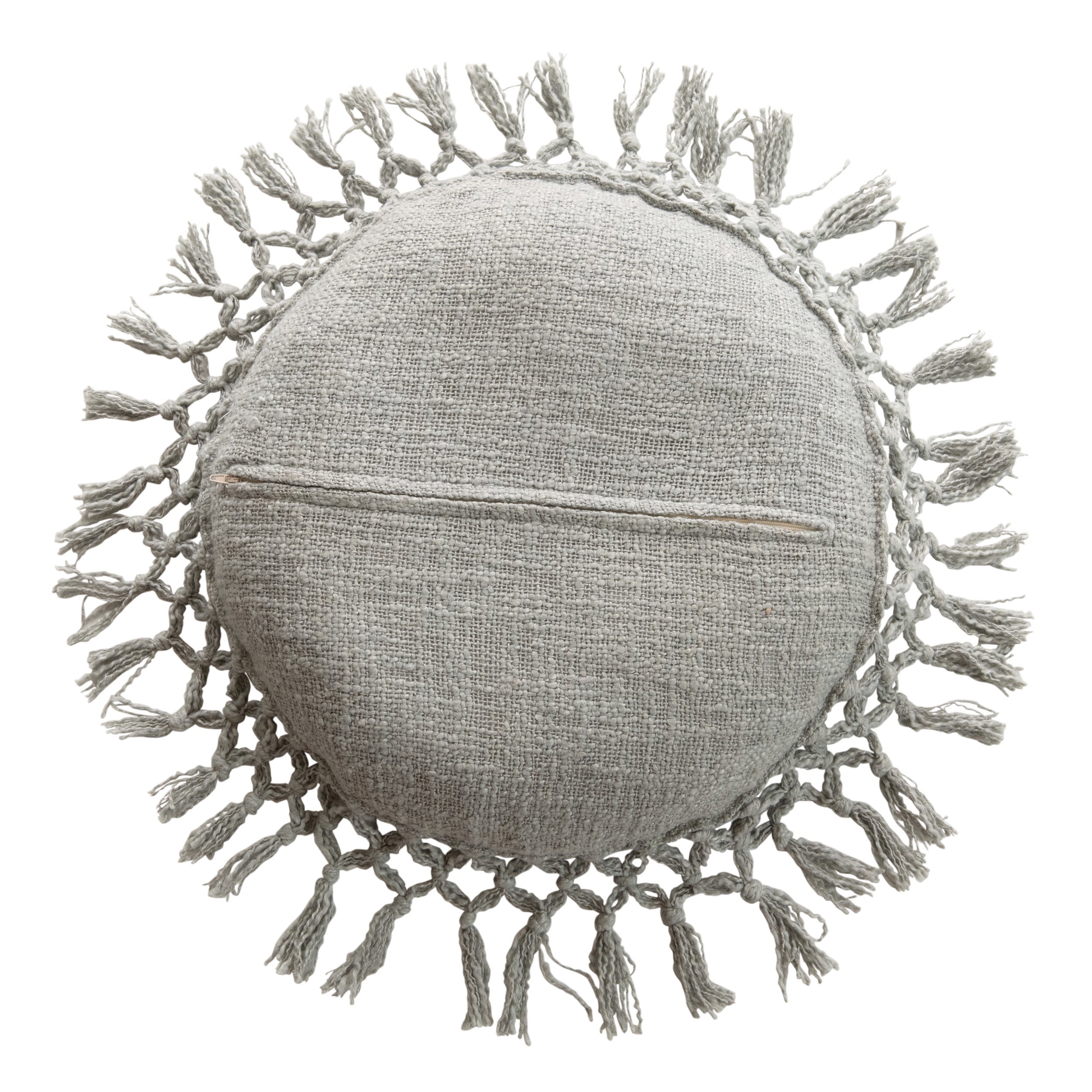 Slub Pillow with Tassels