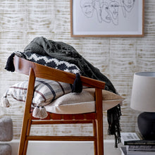Load image into Gallery viewer, Woven Plaid Lumbar Pillow