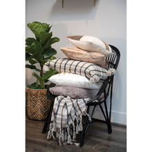 Load image into Gallery viewer, Woven Plaid Lumbar Pillow
