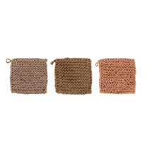 Jute Crocheted Pot Holder