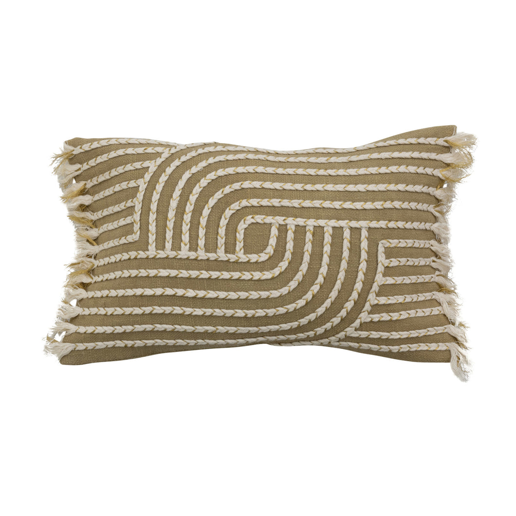 Cotton Slub Lumbar Pillow