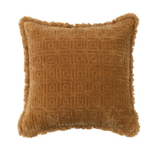 Load image into Gallery viewer, Square Cotton Velvet Quilted Pillow