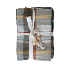 Load image into Gallery viewer, Cotton Printed Plaid Tea Towels, Set of 3