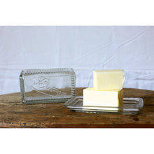 Load image into Gallery viewer, Pressed Glass Butter Dish