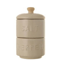 Load image into Gallery viewer, Salt and Pepper Pots with Lid