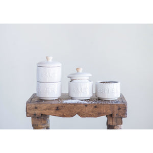 Salt and Pepper Pots with Lid