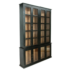 2-Piece Cabinet with Doors and Shelves