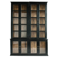 2-Piece Cabinet with Doors and Shelves