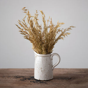 Stoneware Pitcher with Glaze