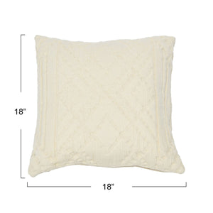 Woven Cotton Jacquard Pillow
