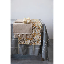 Load image into Gallery viewer, Woven Jute and Cotton Table Runner with Fringe