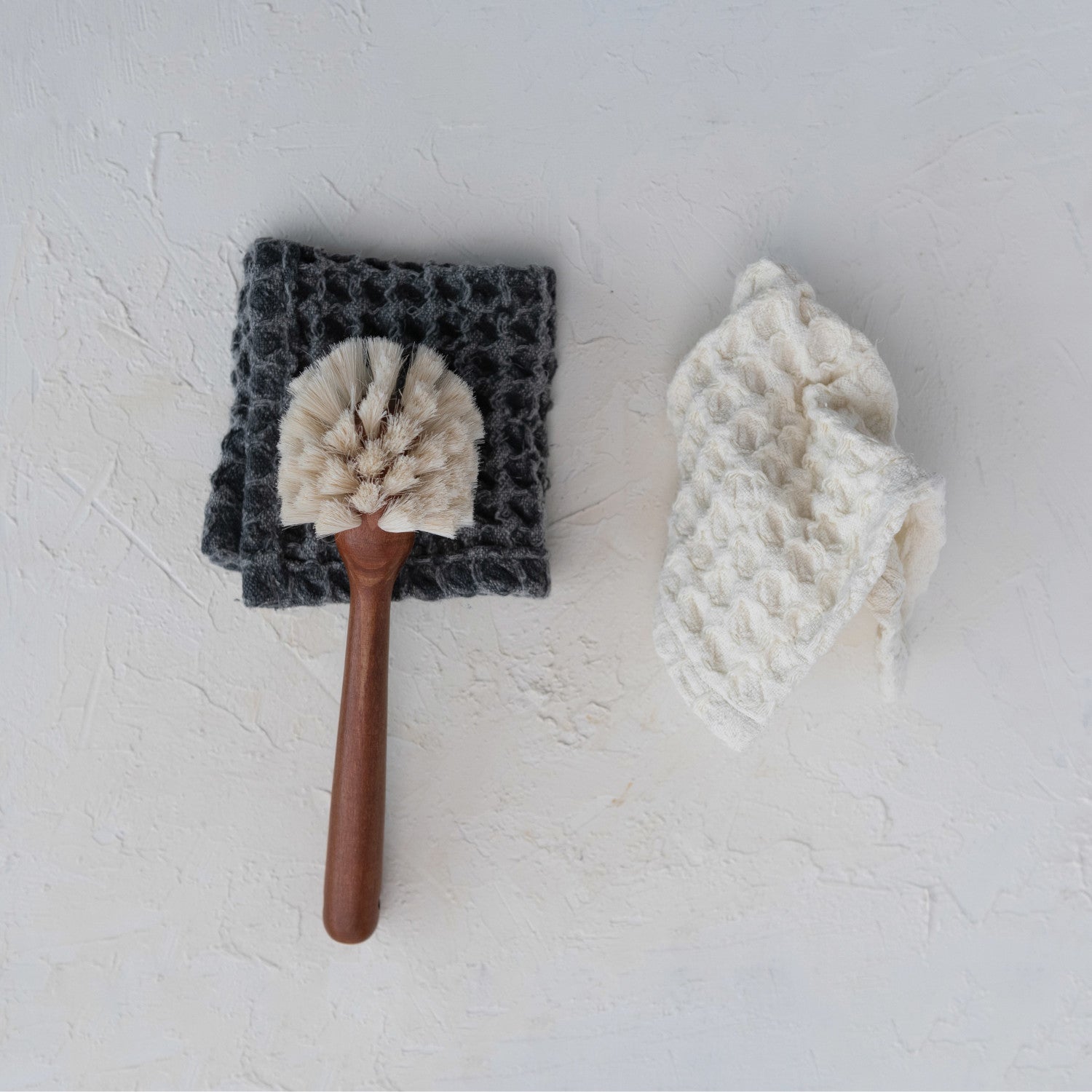 Cotton Waffle Weave Dish Cloths w/ Loops
