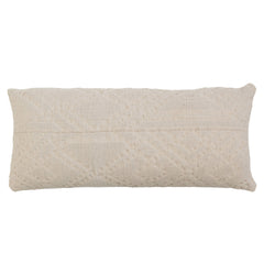 Woven Cotton Jacquard Lumbar Pillow