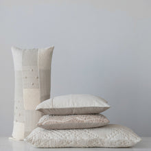 Load image into Gallery viewer, Woven Cotton Jacquard Lumbar Pillow
