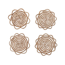Hand-Woven Palm Coasters
