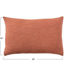Load image into Gallery viewer, Stonewashed Linen Lumbar Pillow