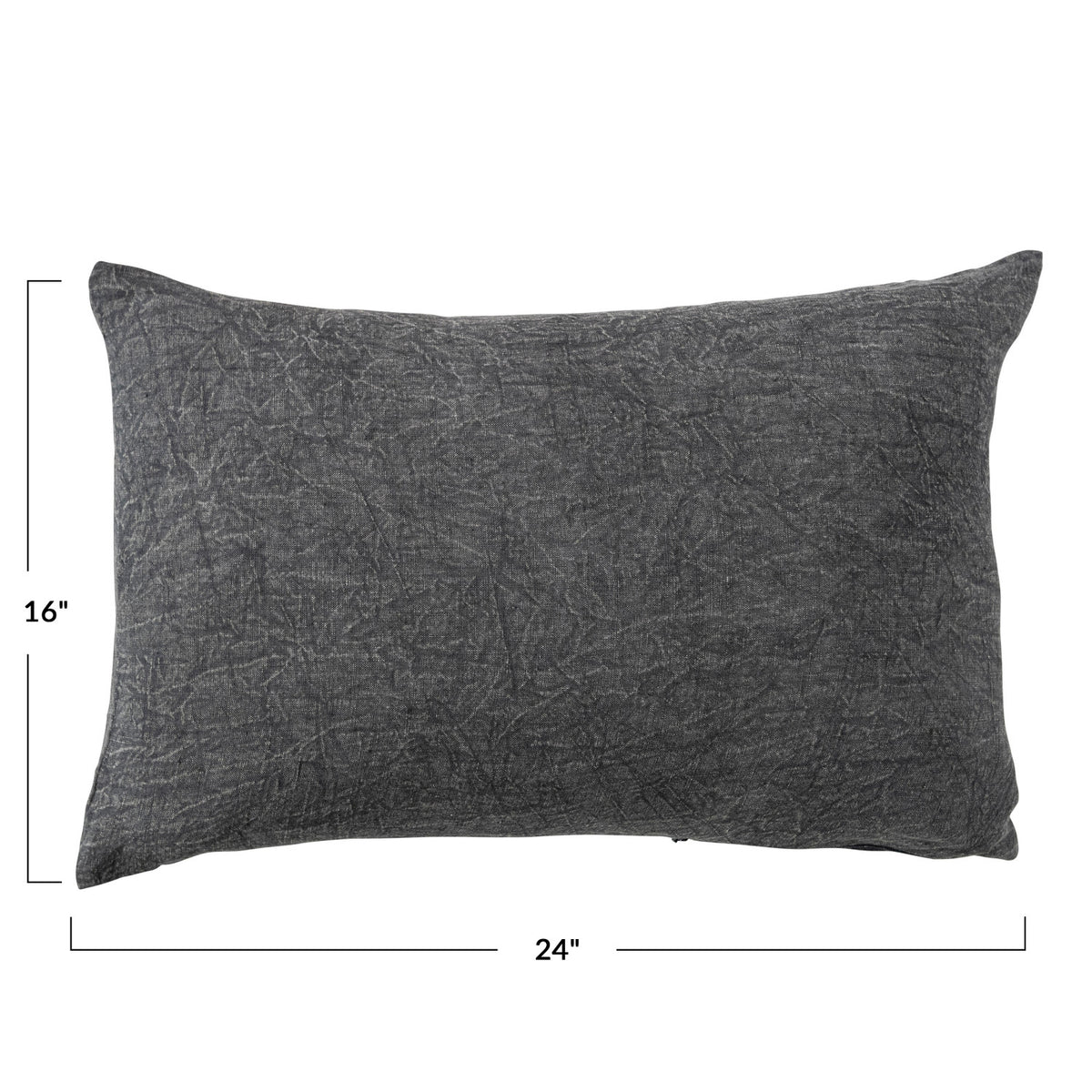 Stonewashed Linen Lumbar Pillow