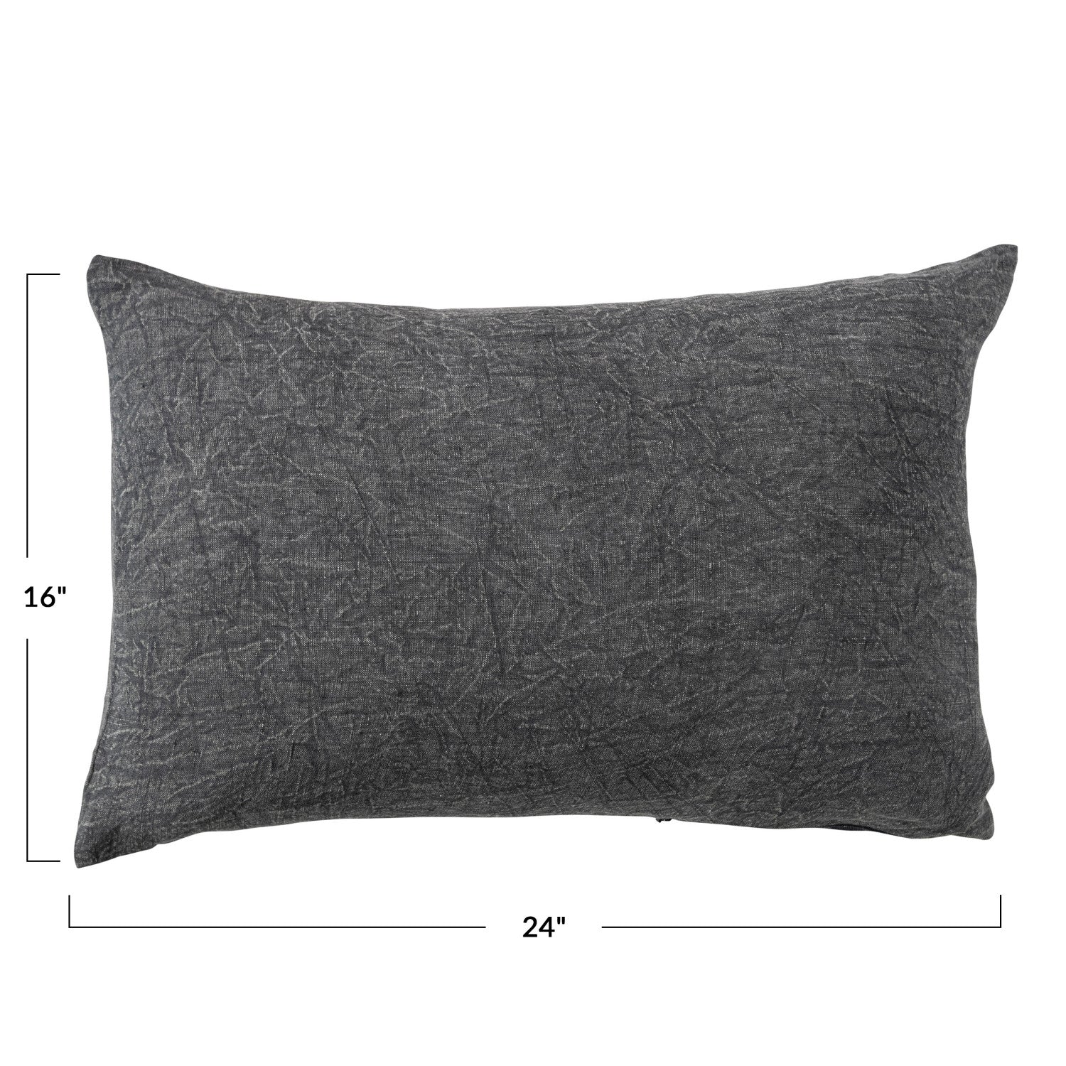 Stonewashed Linen Lumbar Pillow