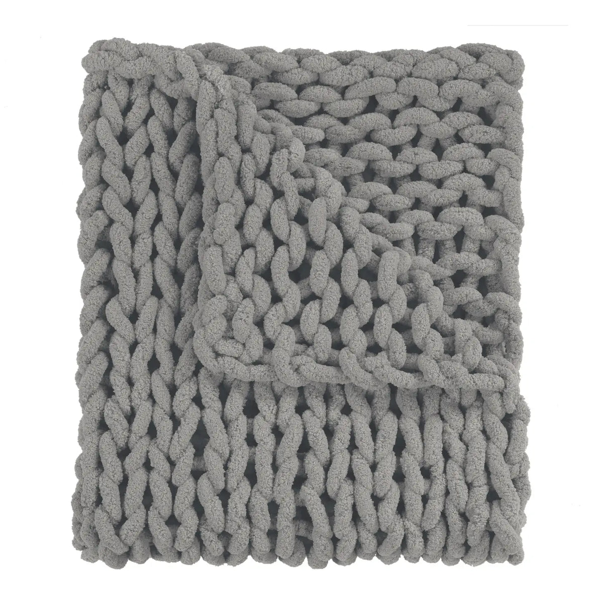 Chunky Knit Chenille Throw