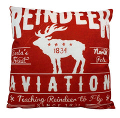 Reindeer Red Pillow