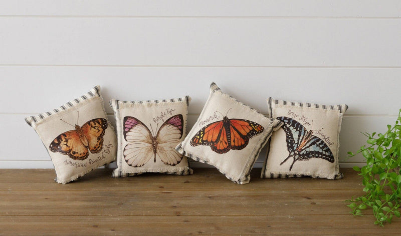 Watercolor Butterflies Mini Pillows