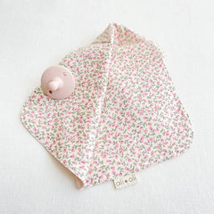 Pacifier Blanket Holder (Pink/Flowers)