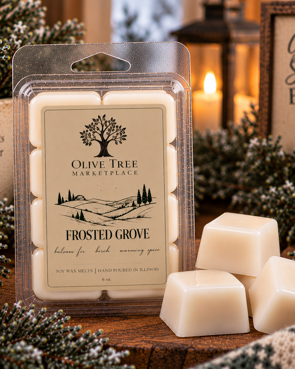 Frosted Grove 6 oz Simply Elegant soy wax melt