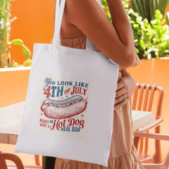 4th of July Hot Dog Birthday PNG - Retro Patriotic Digital Download