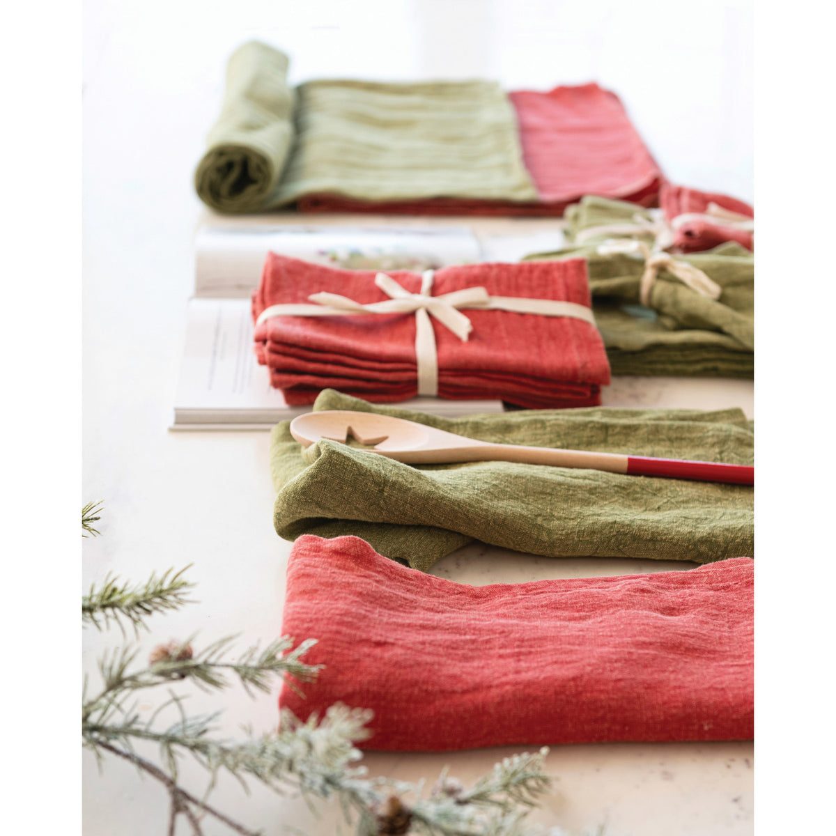 Oversized Stonewashed Linen Tea Towel