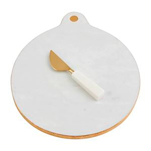 Round Marble &amp; Gold Board Set
