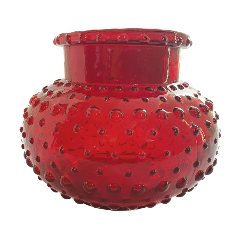 Glass Hobnail Vase