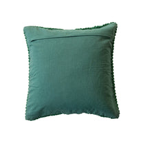 Square Hand-Woven Acrylic &amp; Cotton Slub Cable Knit Pillow