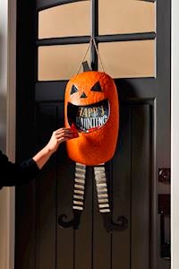 Jack-O-Lantern Candy Door Hanger