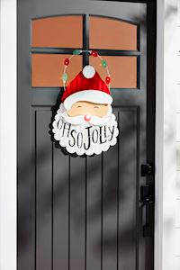 Santa Light-Up Door Hanger